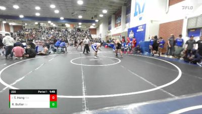 220 lbs Champ. Round 1 - Troy Hong, Foothill (Santa Ana) vs Russ Butler, Central Union