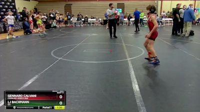 76 lbs Quarterfinal - Gennaro Calvani, Cavalier Wrestling vs LJ Bachmann, GA