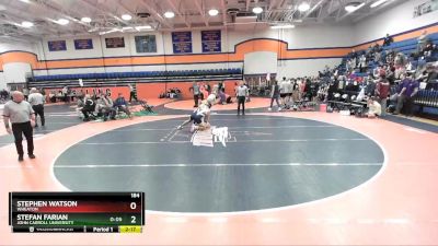 184 lbs Cons. Round 2 - Stephen Watson, Wheaton vs Stefan Farian, John Carroll University