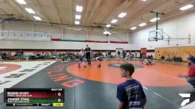 108 lbs Semifinal - Zander Stahl, North Big Horn Rams vs Buskin Study, Powell Wrestling Club