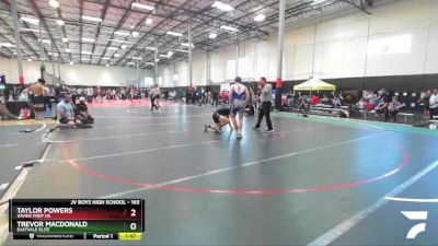 165 lbs 1st Place Match - Trevor MacDonald, Eastvale Elite vs Taylor Powers, Xavier Prep HS