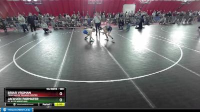 100 lbs Quarterfinal - Jackson Parmater, DC Elite Wrestling vs Briar Vroman, Team Nazar Training Center