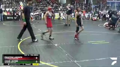 75 lbs Champ. Round 2 - Praxton Labonte, U.P. Power Wrestling vs Chase Jacobs, Michigan West WC