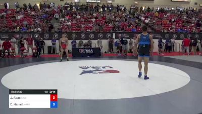 70 kg Rnd Of 32 - Jaden Abas, California vs Cameron Harrell, Maryland