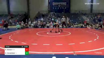 76 lbs Final - Kameron Dotson, Roundtree Wrestling Academy vs Samuel Donaldson, Teknique Wrestling