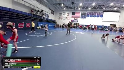 56 lbs Quarterfinal - Kye Camino, Douglas WC vs Liam Schaffner, Eastside United