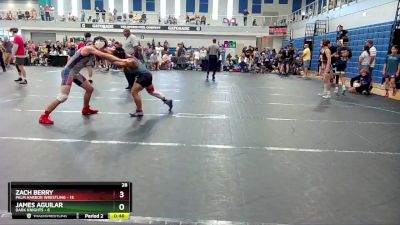 126 lbs Round 3 (4 Team) - Zach Berry, Palm Harbor Wrestling vs James Aguilar, Dark Knights