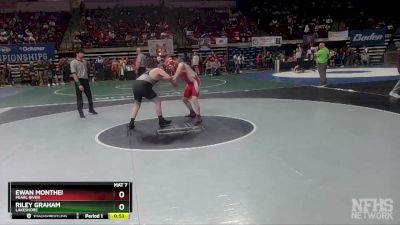 D 2 182 lbs Cons. Round 3 - Ewan Monthei, Pearl River vs Riley Graham, Lakeshore