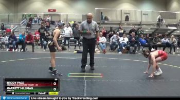 96 lbs Round 2 (6 Team) - Garrett Milligan, SAW vs Brody Page, American Gladiators-Venom