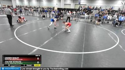 92 lbs Cons. Semi - Jaxsen Bailey, South Side Wrestling Club vs Colton Schultz, Callan Wrestling Academy