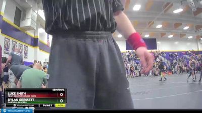 75 lbs Semifinal - Dylan Gressett, Carolina Reapers vs Luke Smith, Team Bear Wrestling Club