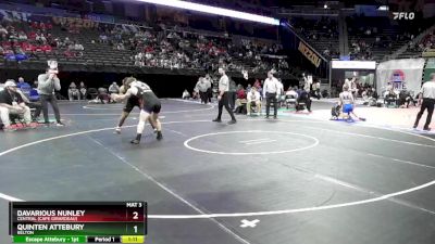 175 Class 3 lbs Quarterfinal - Davarious Nunley, Central (Cape Girardeau) vs Quinten Attebury, Belton