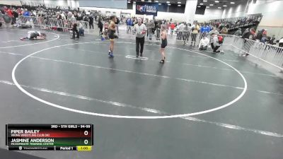 94-99 lbs Round 4 - Jasmine Anderson, McDominate Training Center vs Piper Bailey, Viking Wrestling Club (IA)