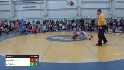 113 lbs Round 2 - Justice Anthony, Valkyrie Girls WC vs Annabelle Ward, Lunatics