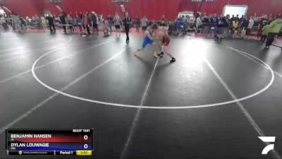 138 lbs Cons. Round 5 - Benjamin Hansen, IA vs Dylan Louwagie, MN