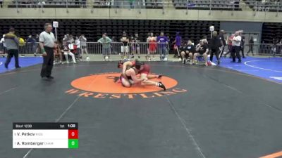 140 lbs Consi Of 8 #2 - Victor Petkov, Ridgefield, CT vs Ashton Romberger, Chambersburg, PA