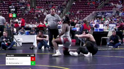 285 lbs Round Of 32 - Micah Smith, New Oxford vs Braydn McConneha, North Allegheny