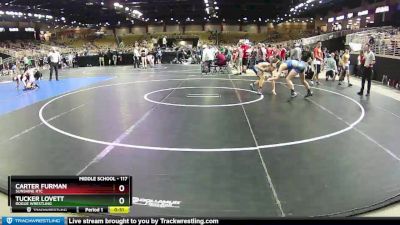 117 lbs Cons. Semi - Tucker Lovett, Rogue Wrestling vs Carter Furman, Sunshine RTC