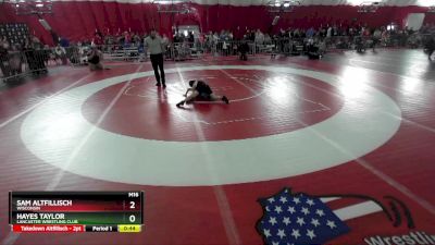 70 lbs Champ. Round 1 - Sam Altfillisch, Wisconsin vs Hayes Taylor, Lancaster Wrestling Club