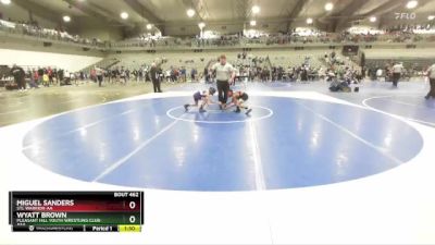 65 lbs Semifinal - Wyatt Brown, Pleasant Hill Youth Wrestling Club-AAA vs Miguel Sanders, STL Warrior-AA 