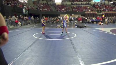 66 lbs Round 1 - Hailey Robinson, Thermopolis Wrestling Club vs Jaslyn Red Tomahawk, Heights Wrestling Club