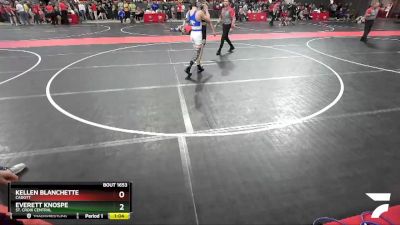 120 lbs Cons. Round 4 - Everett Knospe, St. Croix Central vs Kellen Blanchette, Cadott