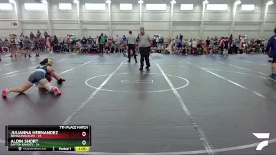 115 lbs Finals (8 Team) - Julianna Hernandez, Revolution Elite vs Aldin Short, Dayton Bandits