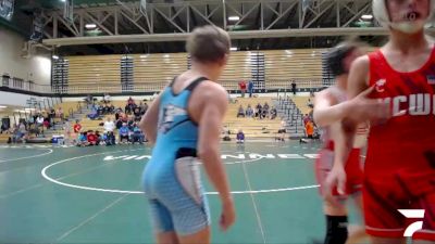 100 lbs Round 2 (6 Team) - AIDEN HAHN, UNION COUNTY vs GRAYSON BAUMANN, MAURER COUGHLIN WRESTLING CLUB