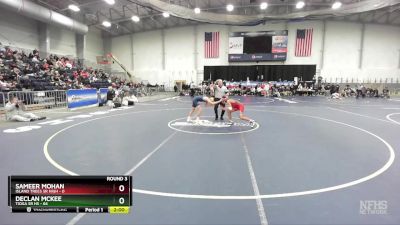 101 lbs Round 3 (3 Team) - Declan McKee, Tioga Sr HS vs Sameer Mohan, Island Trees Sr High