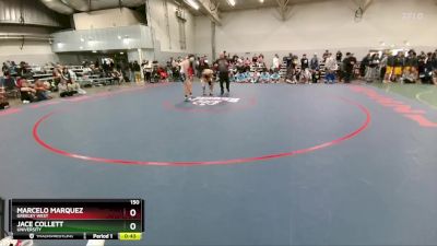 150 lbs Cons. Round 1 - Jace Collett, University vs Marcelo Marquez, Greeley West