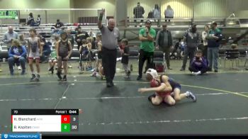 70 lbs Semis & 1st Wrestleback (8 Team) - Hunter Blanchard, ARES White vs Blake Kapitan, Contenders WA Green