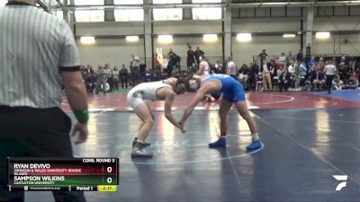 184 lbs Cons. Round 3 - Ryan DeVivo, Johnson & Wales University (Rhode Island) vs Sampson Wilkins, Castleton University