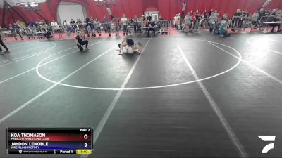 102 lbs Cons. Round 2 - Koa Thomason, Prescott Wrestling Club vs Jaydon LeNoble, Wrestling Factory