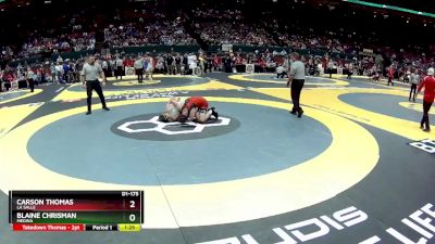 D1-175 lbs Semifinal - Blaine Chrisman, Medina vs Carson Thomas, La Salle