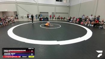 92 lbs Round 5 (6 Team) - Saya Hongmoungkhoune, Illinois vs Winter West, Washington