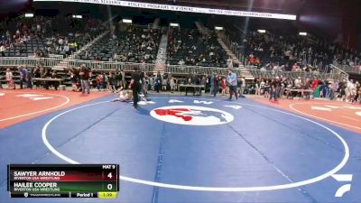 101 lbs Round 2 - Hailee Cooper, Riverton USA Wrestling vs Sawyer Arnhold, Riverton USA Wrestling