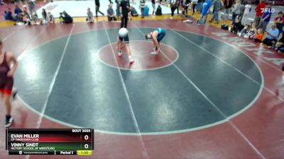 125 lbs Round 1 - Vinny Sindt, Victory School Of Wrestling vs Evan Miller, CP Takedown Club