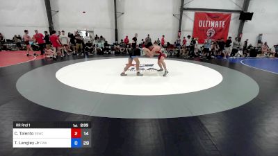 69 kg Rr Rnd 1 - Caiden Talento, South Side Blue vs Terry Langley Jr, Felix Wrestling Academy