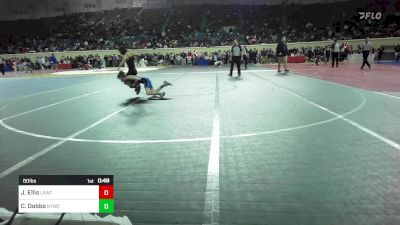 80 lbs Consi Of 16 #2 - Jacobi Ellis, Lawton, MacArthur Ok vs Colton Dobbs, Newcastle Youth Wrestling