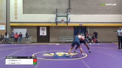 157 lbs Round of 16 - Nick Gasbarro, University Of Illinois vs Kevin James, Menlo College