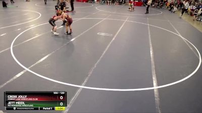 120 lbs Semifinal - Croix Jolly, Forest Lake Wrestling Club vs Jett Meidl, No Nonsense Wrestling