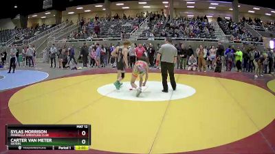 120 lbs Quarterfinal - Carter Van Meter, Sisters vs Sylas Morrison, Peninsula Wrestling Club