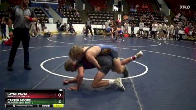 138 lbs Finals (8 Team) - Layne Pavka, Dirty Dozen Team vs Carter Moore, Michigan Cobras Blue