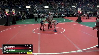 126 lbs Semifinal - Tyler Ineman, SLN1 vs Lukas Jordan, LBSA