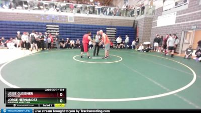 235 lbs Round 2 - Jesse Glessner, Unattached vs Jorge Hernandez, Homedale Wrestling