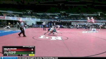 157 lbs Placement Matches (8 Team) - Will Buckler, St. Mary`s Ryken vs Nolan Krazer, Easton