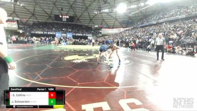 4A 170 lbs Semifinal - Emanuele Collins, Kennedy Catholic vs JJ Schoenlein, Skyview