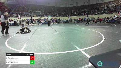 55 lbs Quarterfinal - Lincoln Sanders, Sallisaw Takedown Club vs Lawson Rickard, Piedmont