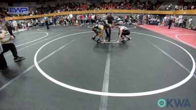 96 lbs Quarterfinal - Cooper Casey, Tecumseh Youth Wrestling vs Eli Mejia, Norman Grappling Club