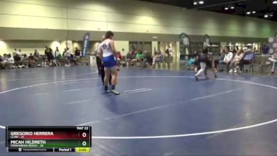 195 lbs Round 2 (16 Team) - Gregorio Herrera, CLAW vs Micah Hildreth, Fernandina Beach
